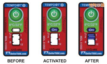 館陶溫度指示標(biāo)簽 累計(jì)上升時(shí)間/溫度的標(biāo)簽